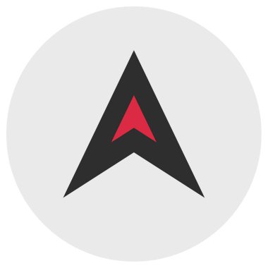 GPS Simgesi, Seyrüsefer Sembolü, Basit Tasarım 