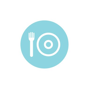 çatal simgesi vektör illüstrasyonu