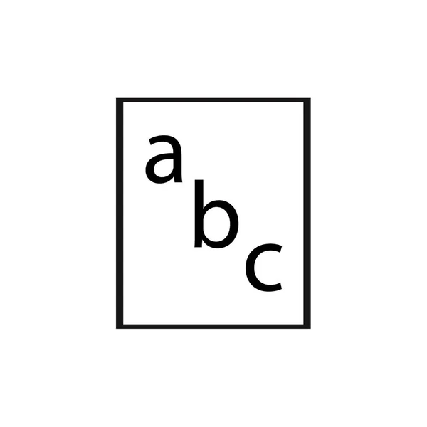 Abc Utbildning Vektor Illustration — Stock vektor