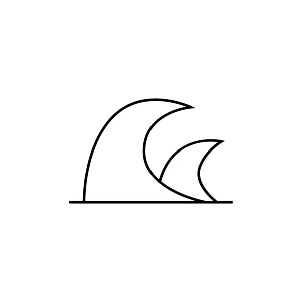 船のアイコンのベクトル記号と白い背景に孤立した記号ロゴのイラスト — ストックベクタ