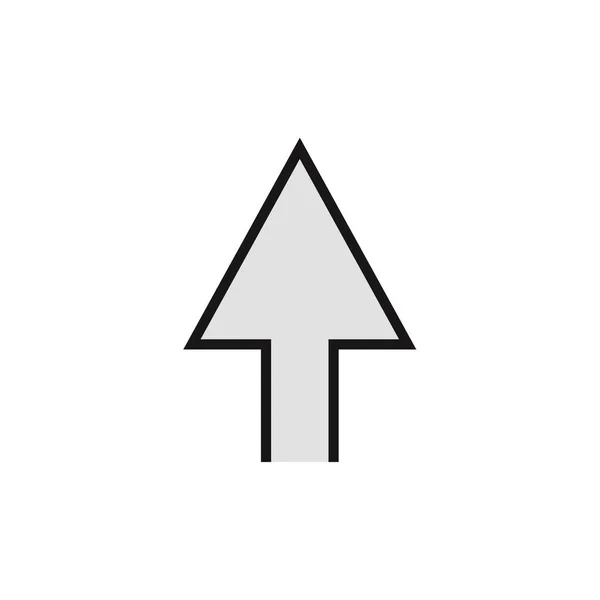 Semplice Icona Freccia Vettoriale Illustrazione — Vettoriale Stock