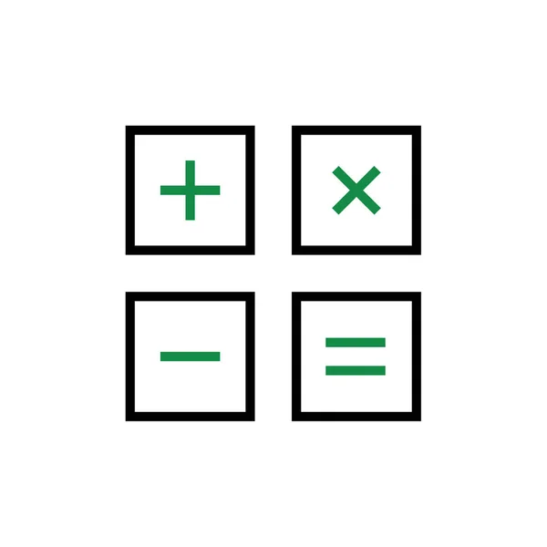 Калькулятор Проста Іконка Векторна Ілюстрація — стоковий вектор