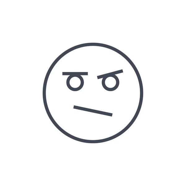 Desenho Ilustração Vetor Ícone Face Emoji — Vetor de Stock