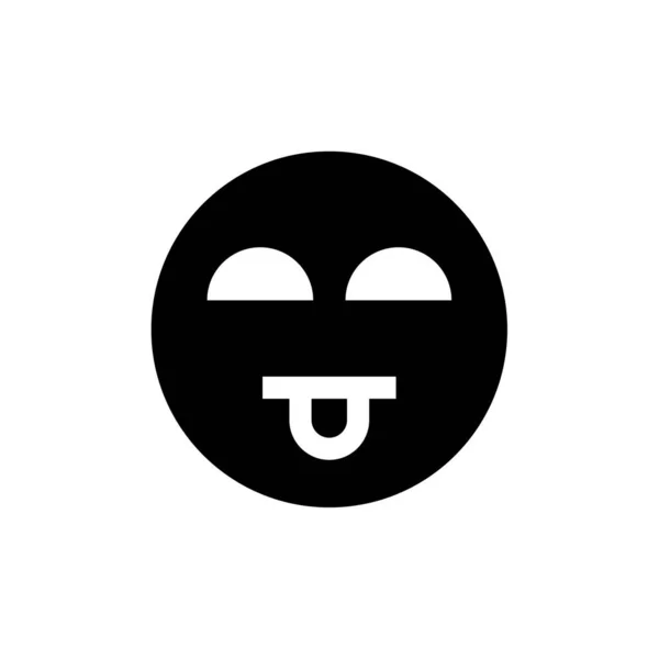 Ikona Emotikony Twarzy Ilustracja Wektora — Wektor stockowy