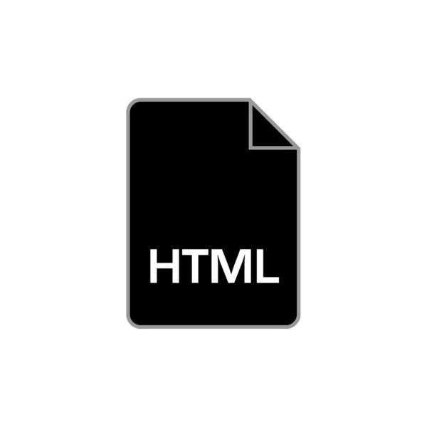 Векторная Иллюстрация Иконки Типа Html Файла — стоковый вектор