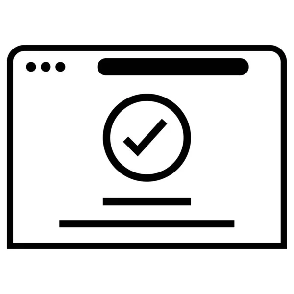 Wireframe Icon Vector Illustration — Stock Vector