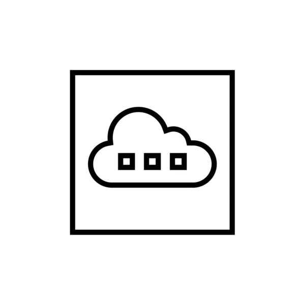 Cloud Storage Vector Icon Design — Stockvektor