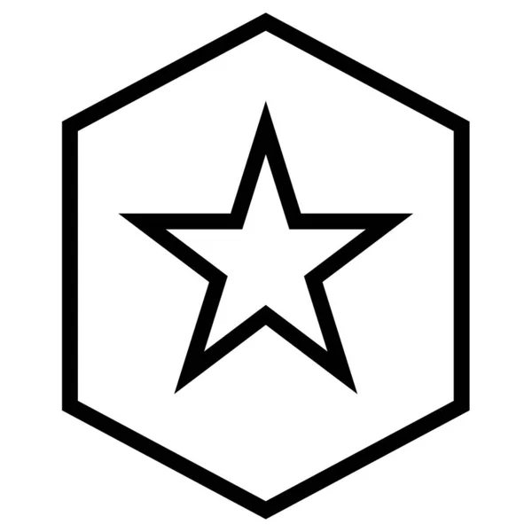 Hvězda Webová Ikona Jednoduchá Ilustrace — Stockový vektor