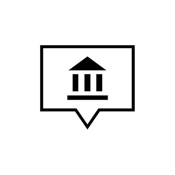 Wektorowa Ilustracja Nowoczesnego Logo Ikony Bankowej — Wektor stockowy