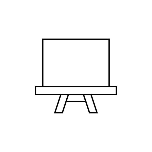 Schultafel Symbol Auf Weißem Hintergrund — Stockvektor