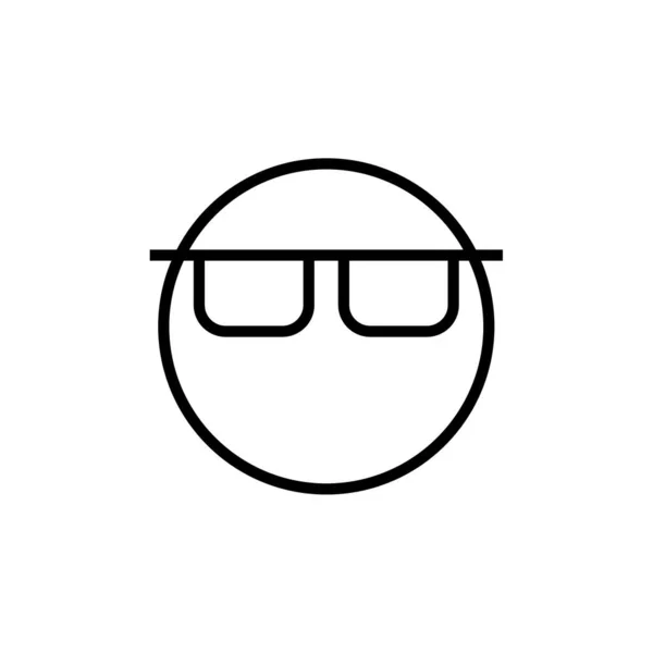 Óculos Sol Ícone Vetor Ilustração — Vetor de Stock