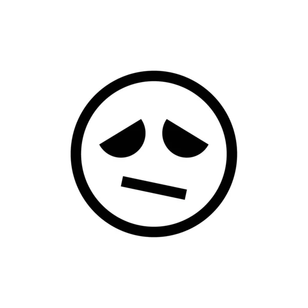 Εικονίδιο Emoticon Προσώπου Διανυσματική Απεικόνιση — Διανυσματικό Αρχείο