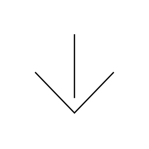 Freccia Icona Web Semplice Illustrazione — Vettoriale Stock