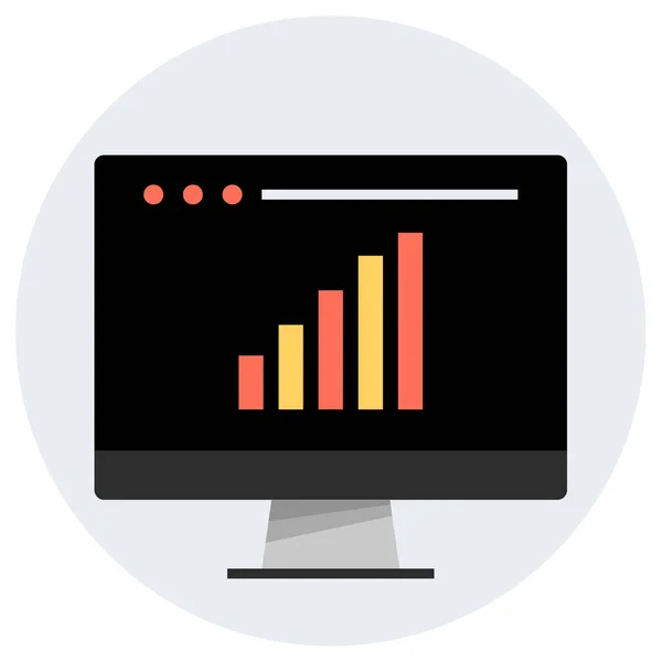 Data Analysis Simple Illustration — Stock Vector
