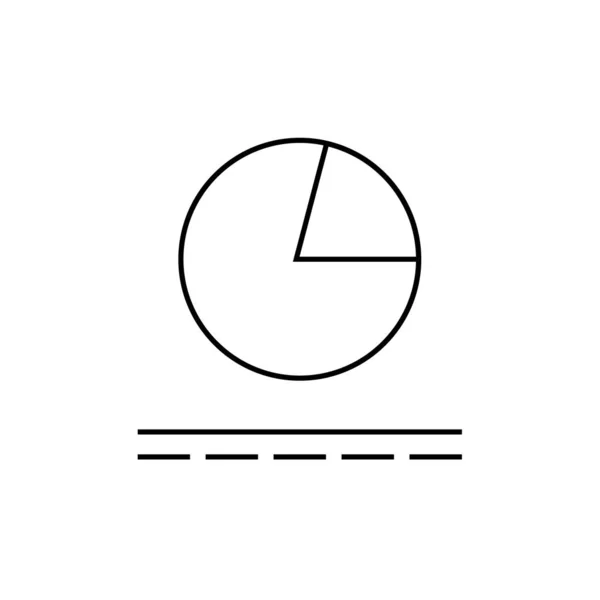 Pie Chart Icon Vector Illustration — Stock Vector
