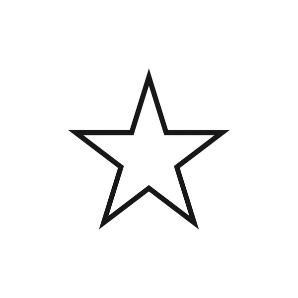 Estrella Icono Vector Ilustración — Archivo Imágenes Vectoriales