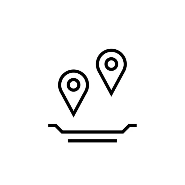 Символ Gps Навигационный Символ Простой Дизайн — стоковый вектор