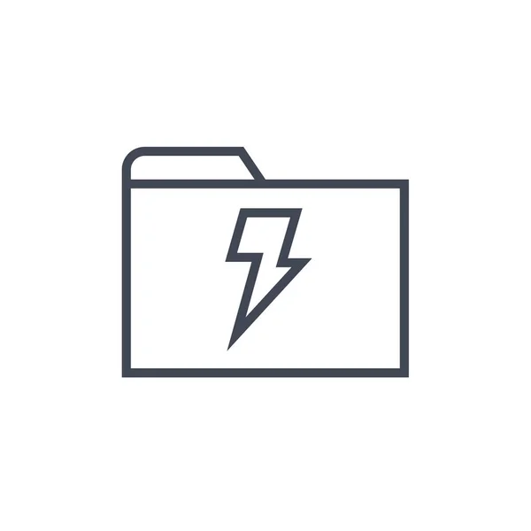 Lightning Web Icon Simple Illustration — Stock Vector
