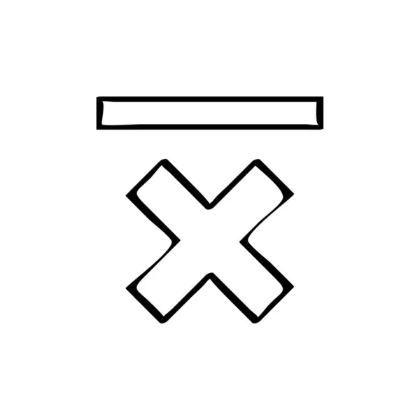 Buchstabe Symbol Vektor Illustration Design — Stockvektor