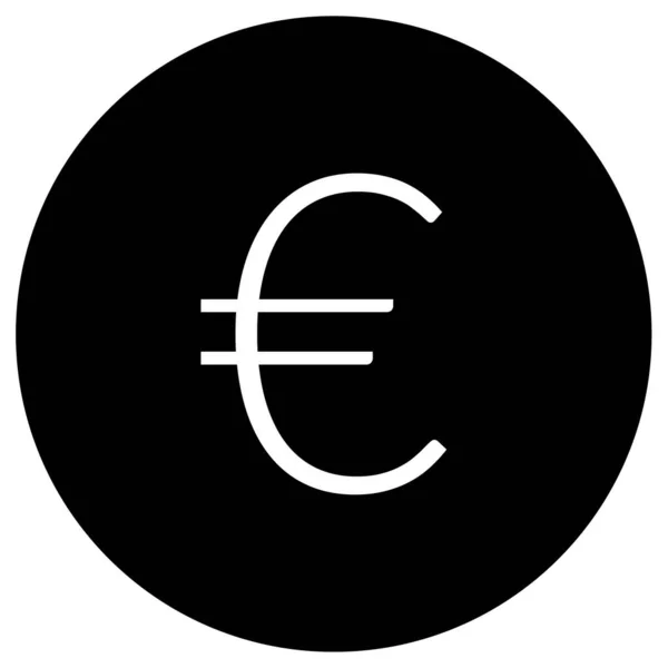 Значок Євро Валюти Векторна Ілюстрація — стоковий вектор