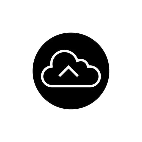 Cloud Computing Ikone Flache Bauweise Vektorillustration — Stockvektor