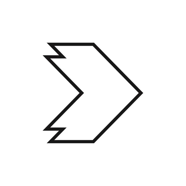 Pfeil Web Symbol Einfache Illustration — Stockvektor