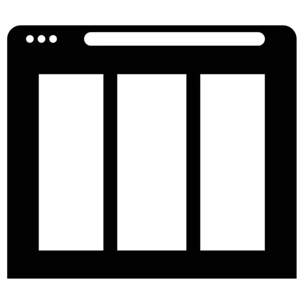 Móvil Icono Web Ilustración Simple — Vector de stock
