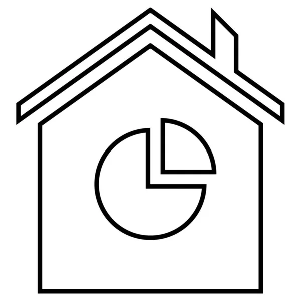 Casa Icono Web Diseño Simple — Vector de stock