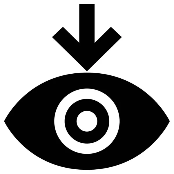 Глаз Веб Иконка Простой Дизайн — стоковый вектор