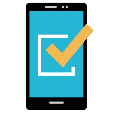 İşaret simgesini işaretle. vektör illüstrasyonu 