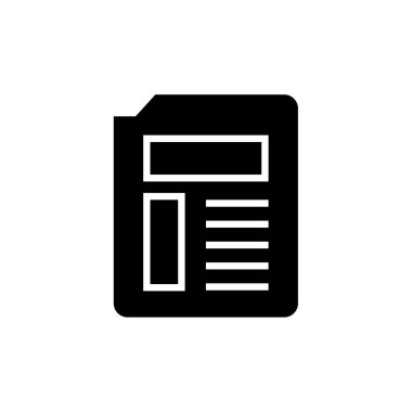 belge simgesi, vektör çizimi