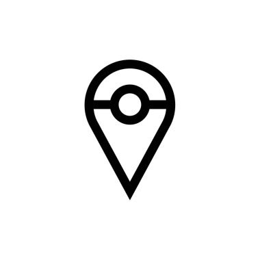 konum simgesi vektörü arkaplanda izole edildi 