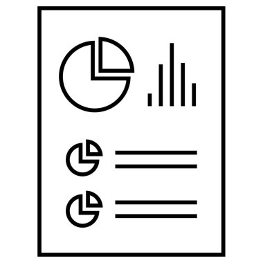 iş ve finans düz simgesi, vektör illüstrasyonu