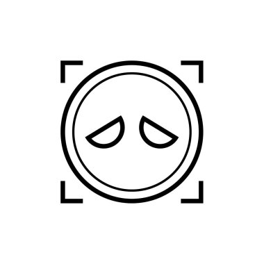 emoji yüz simgesi vektör çizimi tasarımı