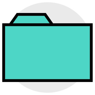 Dosya. Web simgesi basit illüstrasyon         