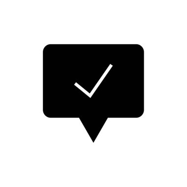 İşaret simgesini işaretle. vektör illüstrasyonu 