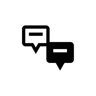 SMS & Metin Mesajlaşması ikon vektör çizimi