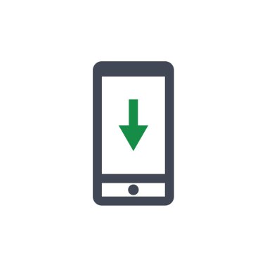 akıllı telefon simgesi vektör illüstrasyonu