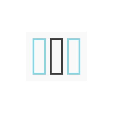 Modern b 'nin vektör illüstrasyonu simge eksikliği işareti