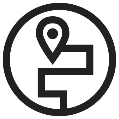 GPS Simgesi, Seyrüsefer Sembolü, Basit Tasarım 