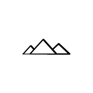 dağ simgesi logo vektör illüstrasyonu