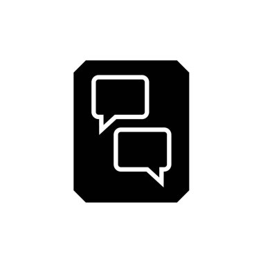 Sohbet simgesi vektör illüstrasyonu