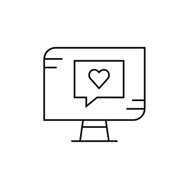 SMS & Metin Mesajlaşması ikon vektör çizimi