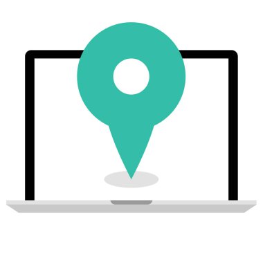 GPS Simgesi, Seyrüsefer Sembolü, Basit Tasarım 