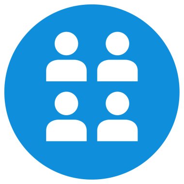 Bir grup insanın vektör çizimi