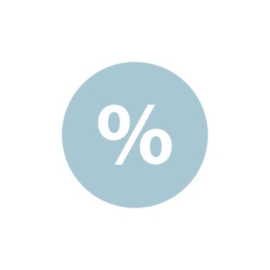 yüzde web simgesi basit illüstrasyon