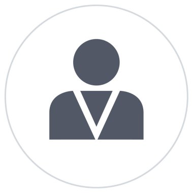 kullanıcı profili simgesi, vektör illüstrasyonu basit tasarım