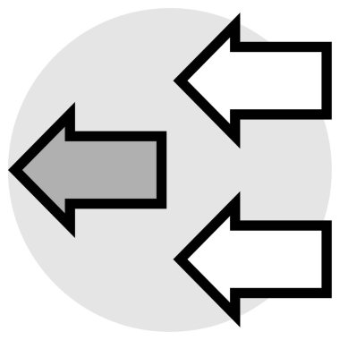 Modern ok simgesinin vektör illüstrasyonu    