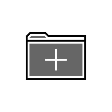 Dosya. Web simgesi basit illüstrasyon     