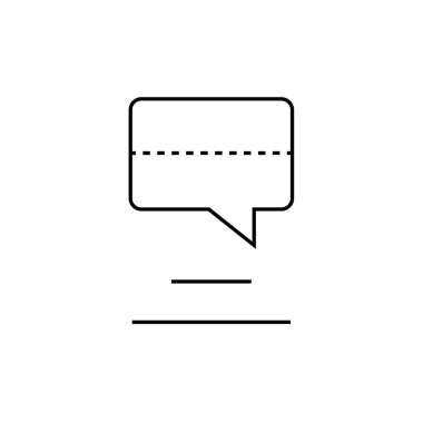 SMS & Metin Mesajlaşması ikon vektör çizimi